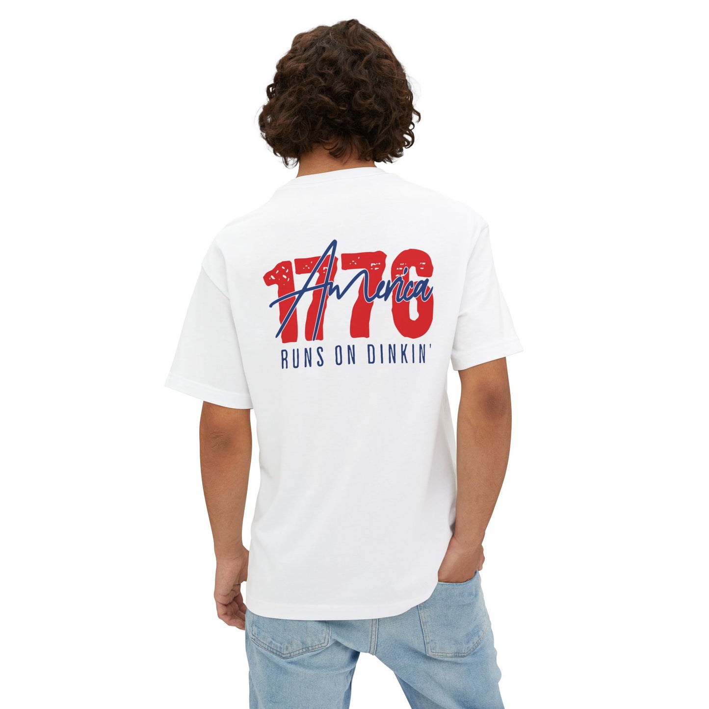 1776 Dinkin Oversized Boxy Pickleball Unisex T-Shirt