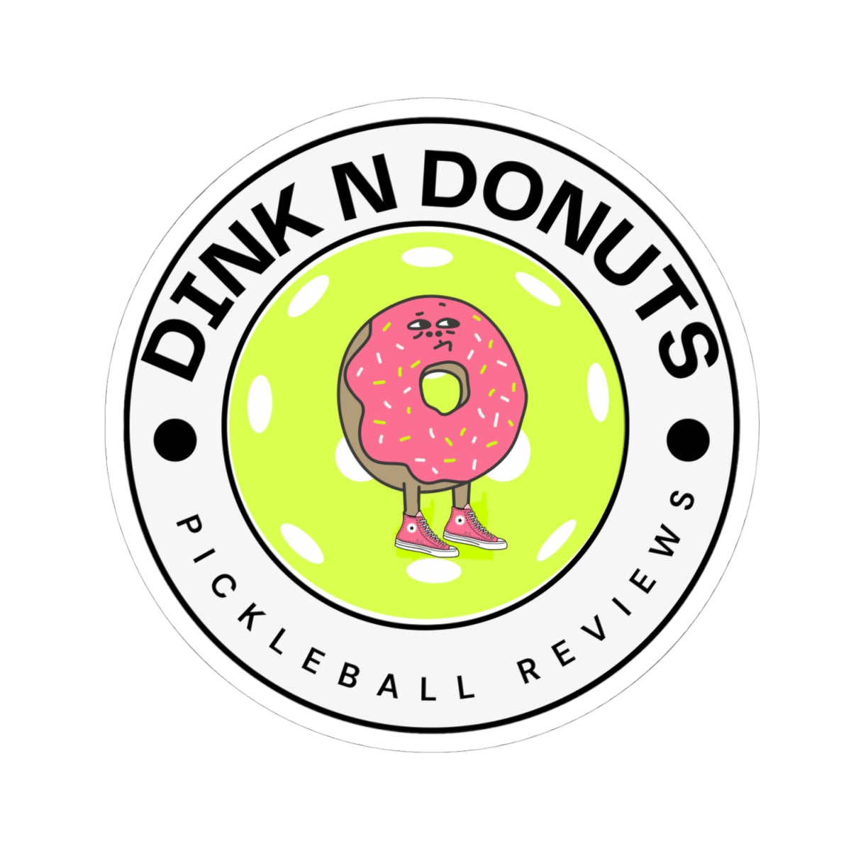 Sticker Set - Dink N Donut Pickleball Reviews Logo Decals