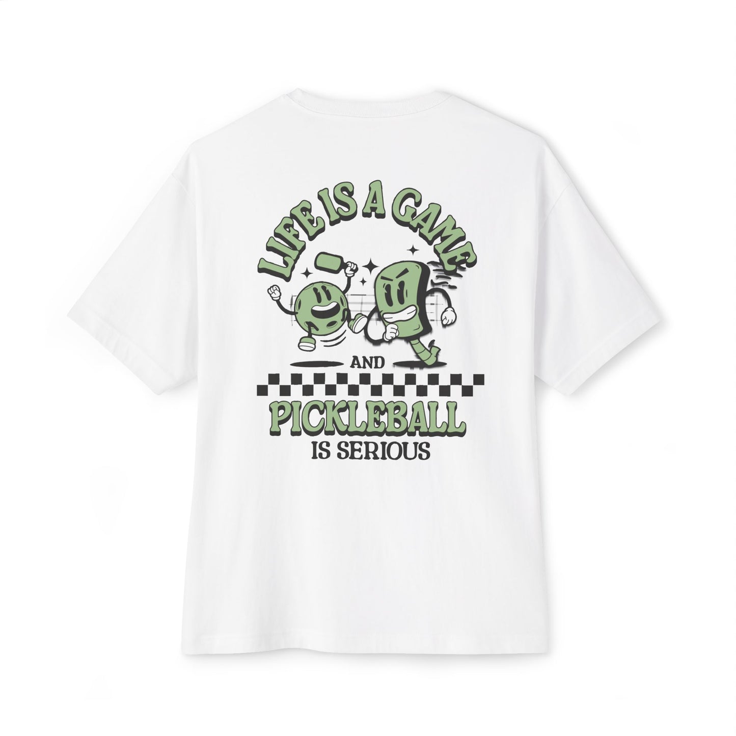 Copy of Pickleball is Serious (Green) Oversized Boxy Pickleball Unisex T-Shirt